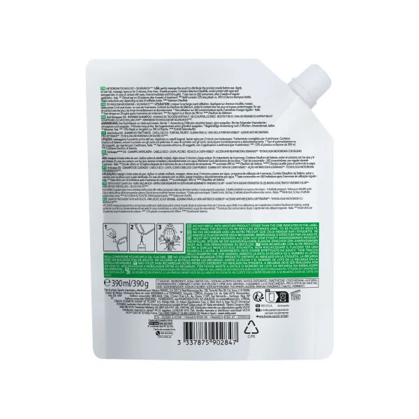 Vichy Dercos Technique Shampoo Anti Forfora Ds Secchi Refill 390 Ml Shampoo Anti-Forfora
