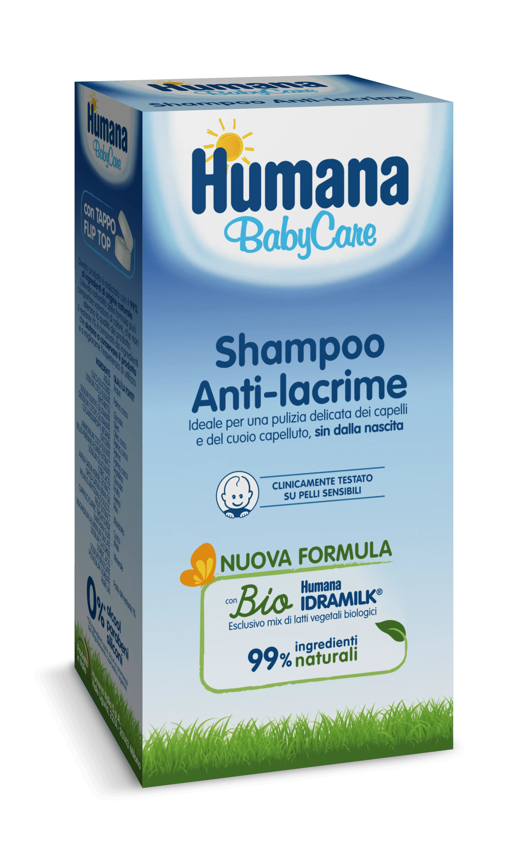 Humana Baby Shampoo Anti-Lacrime Bambini 200 ml Dermatologicamente Testato