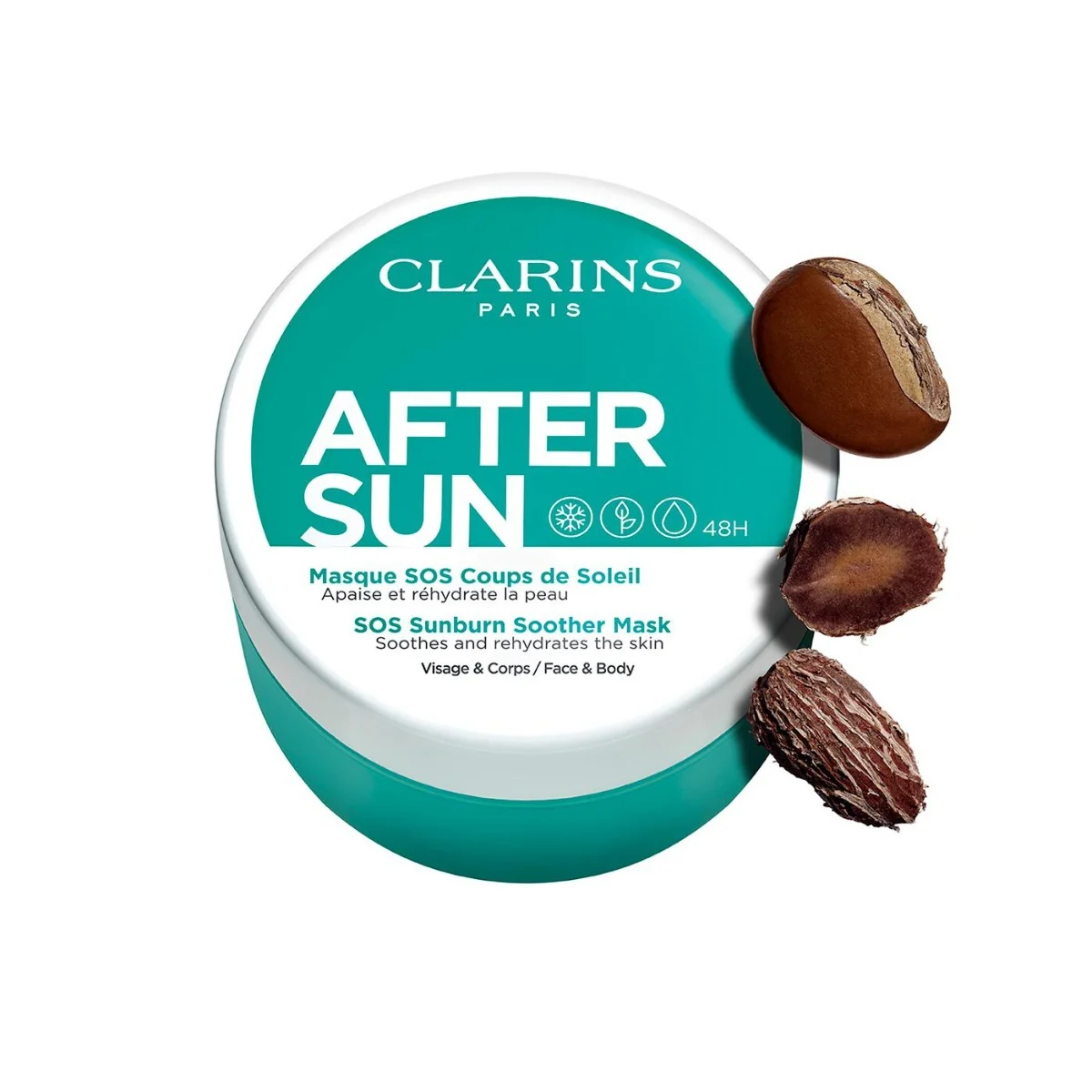 Clarins Solari After Sun Masque Sos Coups De Soleil 100 Ml Maschera Doposole