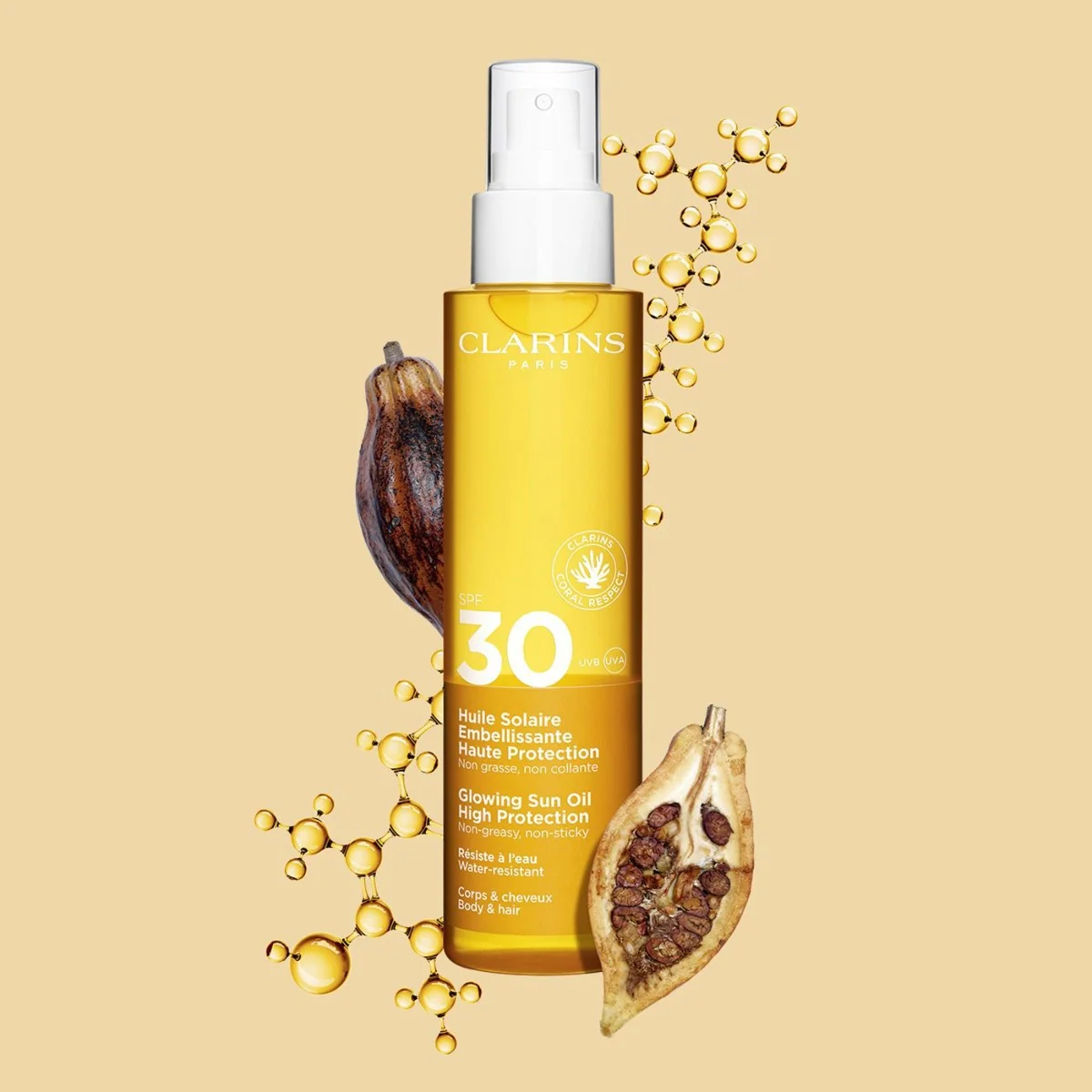 Clarins Solari Sun Body Oil Spf30 150 Ml Olio Nutriente