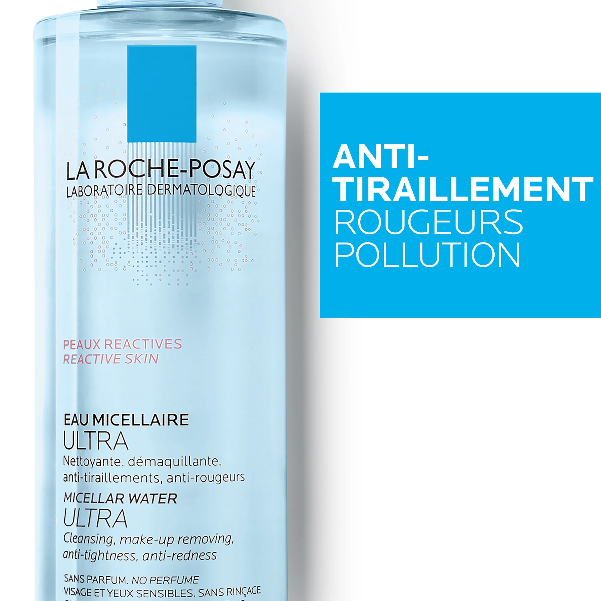 La Roche Posay Toleriane Acqua Micellare Pelle Reattiva 400 Ml Detergente e struccante