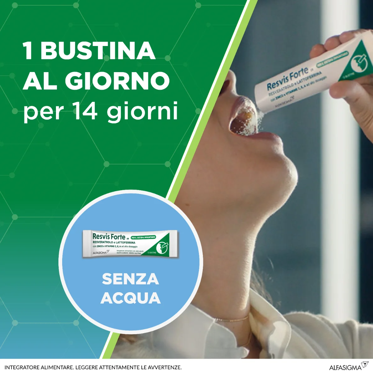 Resvis Forte XR 12 Bustine Integratore per Difese Immunitarie