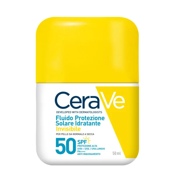 CeraVe Fluido Protezione Solare 50 ml Fluido Solare per Pelli Sensibili