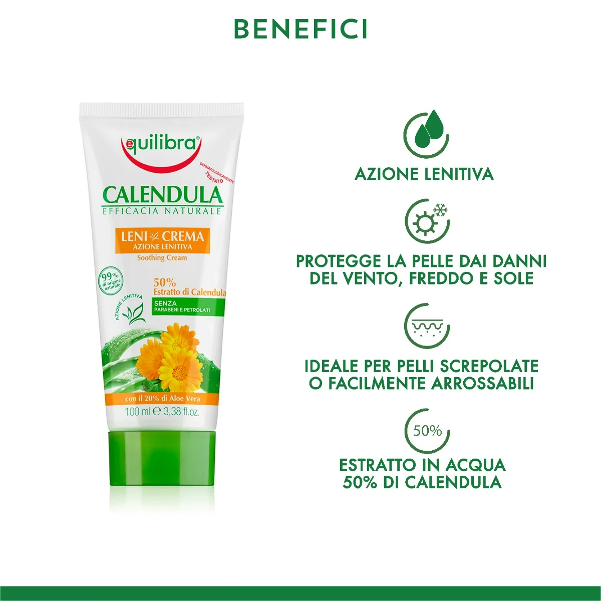 Equilibra Calendula 100 ml Crema Lenitiva
