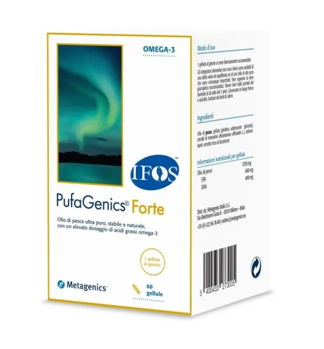 Pufagenics Forte Integratore Benessere Cuore 60 Capsule Integratore Omega 3