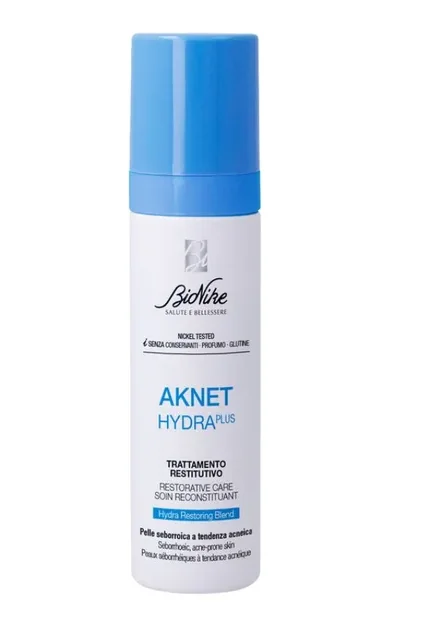 Bionike Aknet Hydra Plus Trattamento Restitutivo  40 ml Pelle Seborroica e Acneica