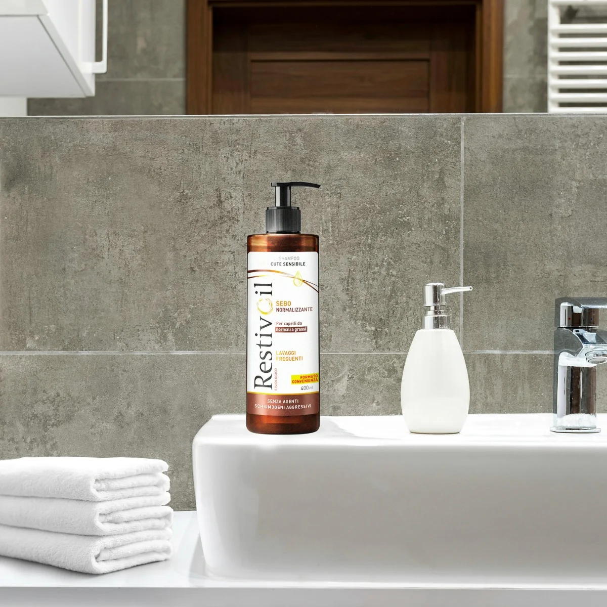 RestivOil Fisiologico 400 ml Shampoo Sebonormalizzante