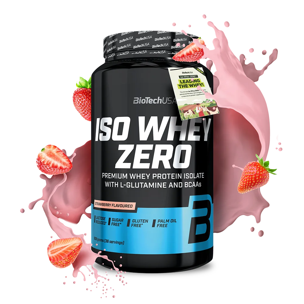 Iso Whey Zero Fragola 908 g Massa Muscolare