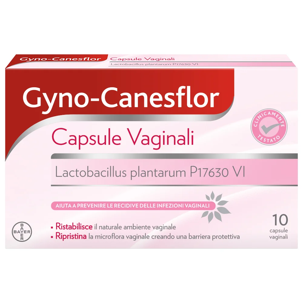 Gyno-Canesflor 10 Capsule Vaginali Ovuli con Lattobacilli