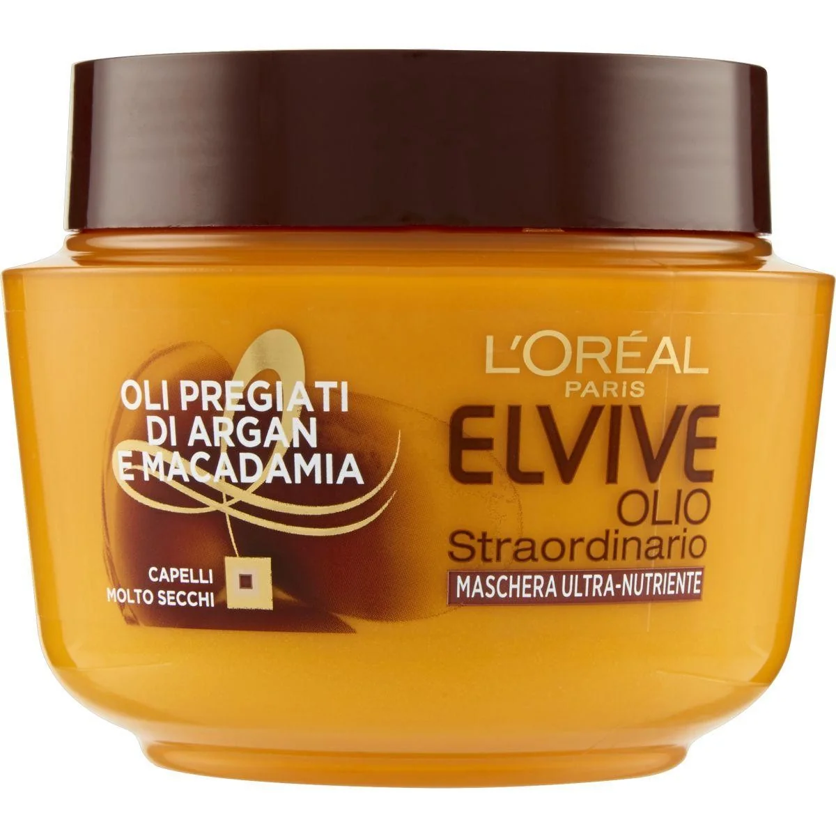 L'oreal Italia Div. Cpd Elvive Olio Maschera 300 ml Maschera Nutriente per Capelli Secchi e Molto Secchi