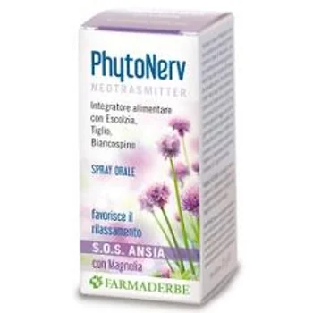 Farmaderbe Phytonerv SOS Spray Orale Integratore Ansia 30 ml