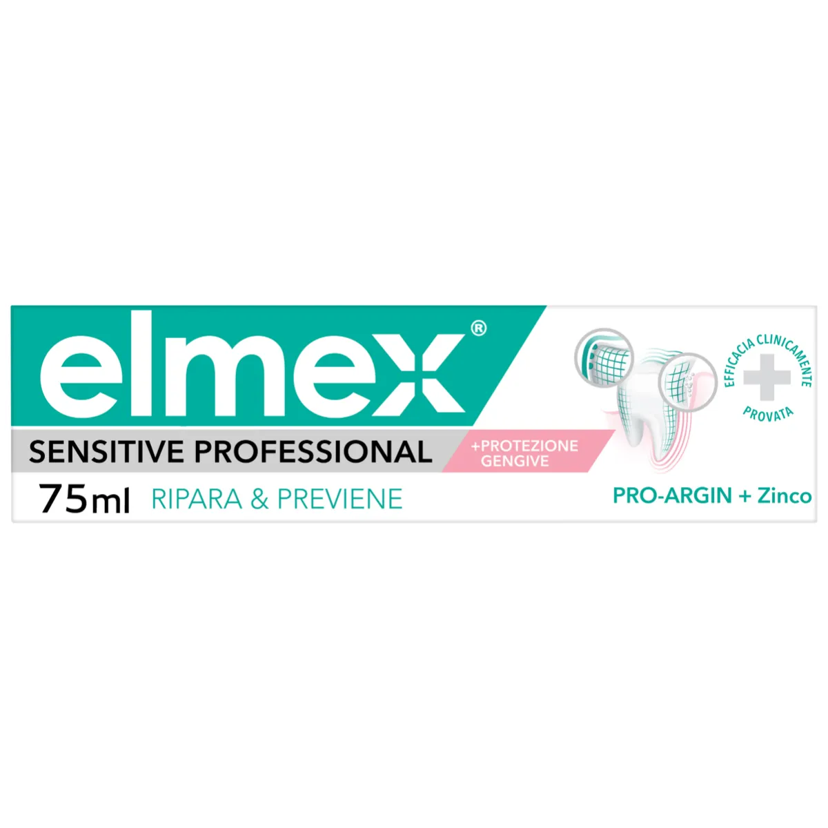 Elmex Sensitive Professional Ripara&Previene 75 ml Pro-Argin + Zinco