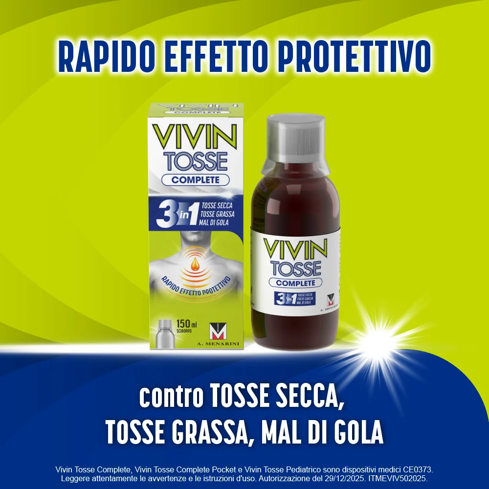 Vivin Tosse Complete Sciroppo Per Tosse 150 ml