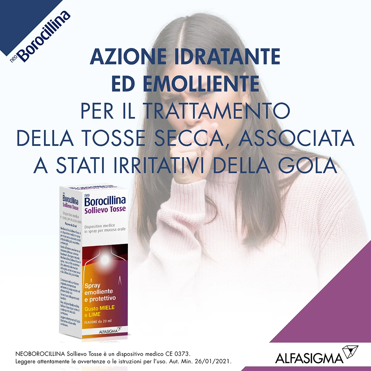 Neoborocillina Sollievo Tosse Spray Emolliente e Protettivo 20 ml