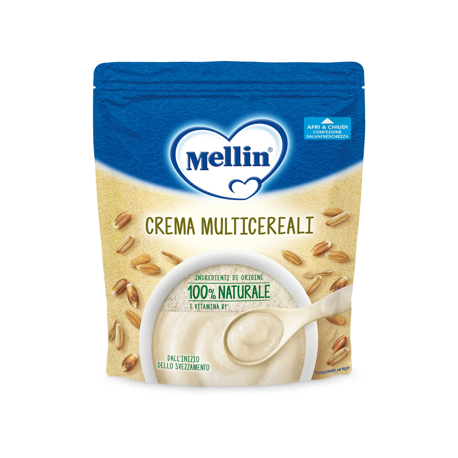 Mellin Crema Multicereali 200 g Alimento per Infanzia