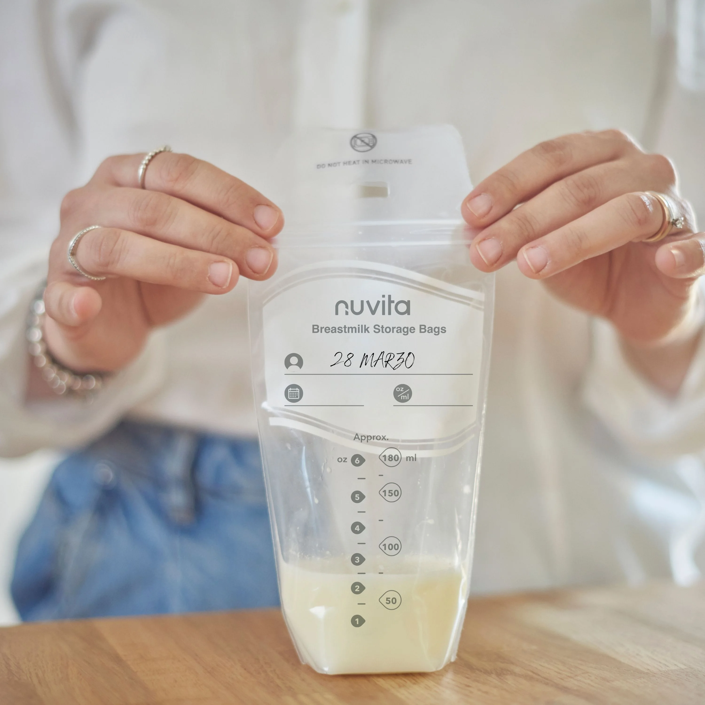 Nuvita Sacchetti Per Latte Materno 25 pz Conservazione Latte