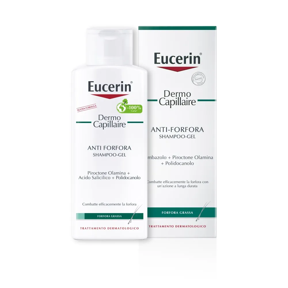 Eucerin DermoCapillaire Shampoo Gel Antiforfora 250 ml Forfora Grassa
