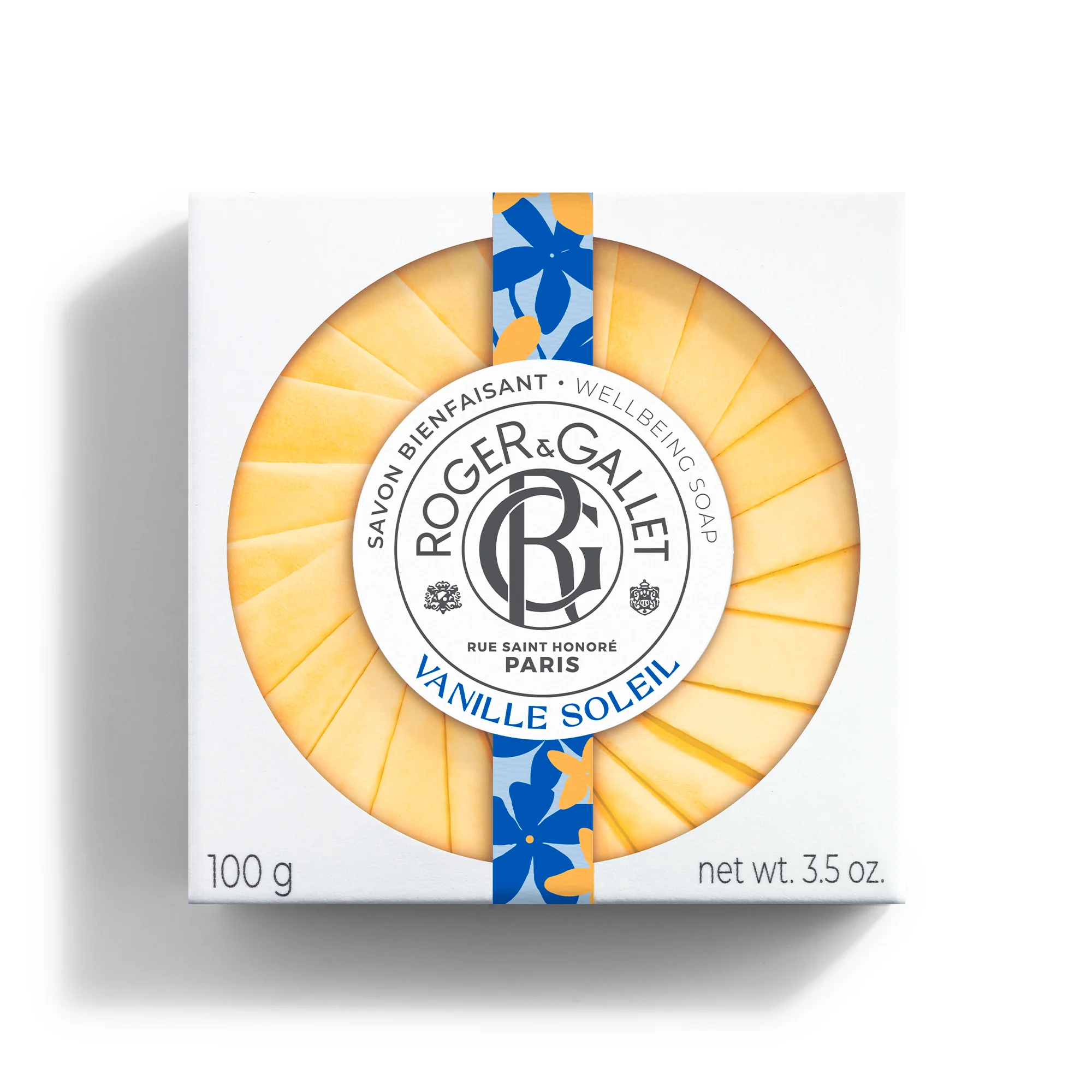 Roger&Gallet Vanille Soleil Saponetta 100 G Gelsomino Vaniglia e Ylang Ylang