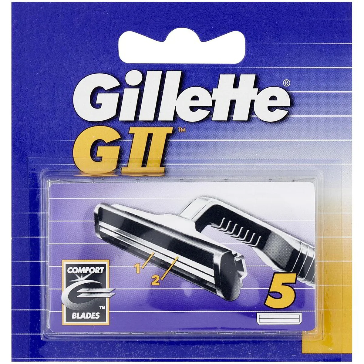 Gillette G2 Bilame 5 Unità Rasoio Monouso per Rasatura Quotidiana