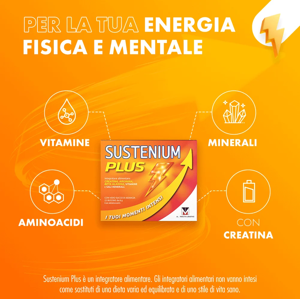 Sustenium Plus Intensive Formula 22 Bustine Per Avere il Massimo dell'Energia