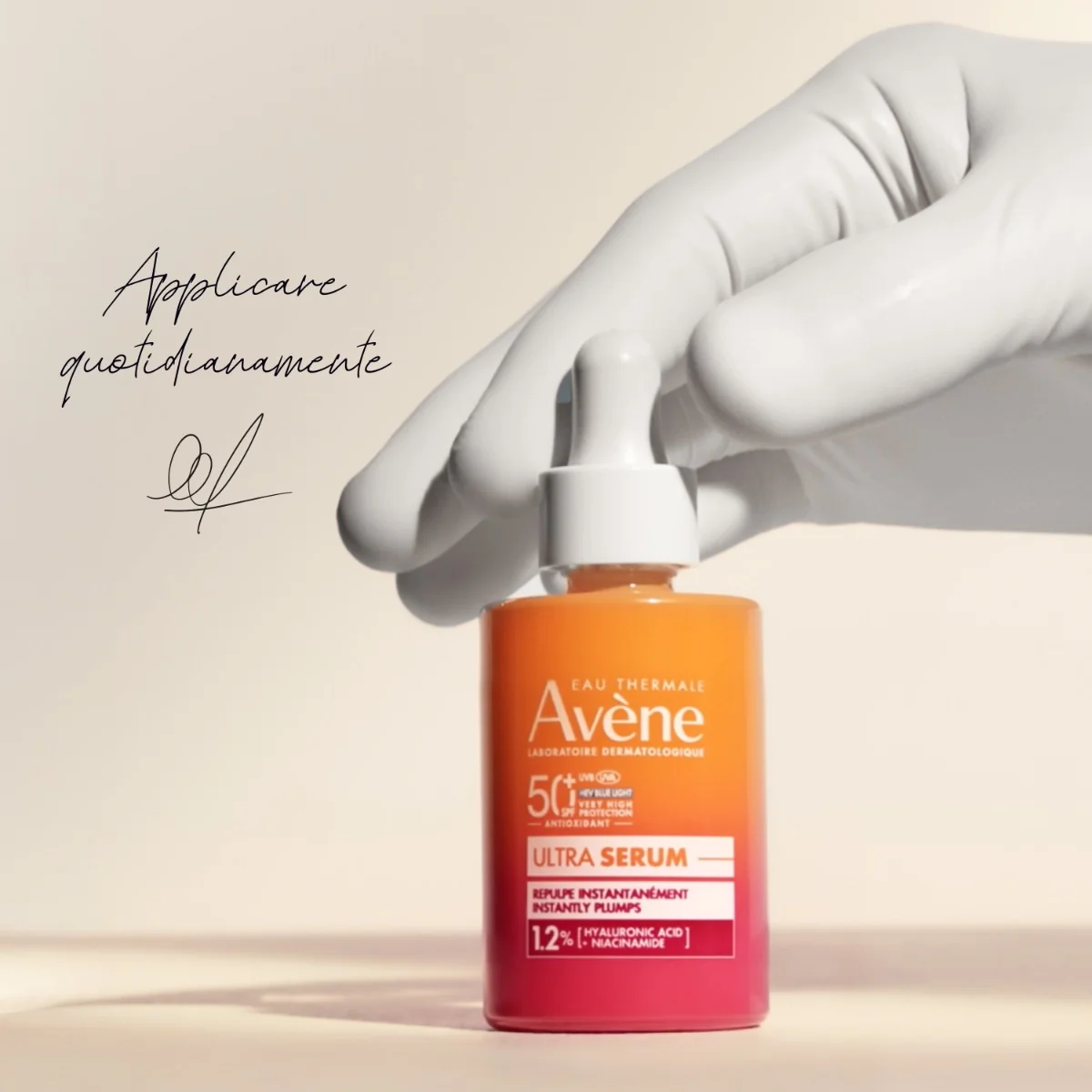 Avene Eau Thermale Avene Solare Ultra Siero Rimpolpa Immediatamente SPF 50+ 30 Ml Ultra Leggera