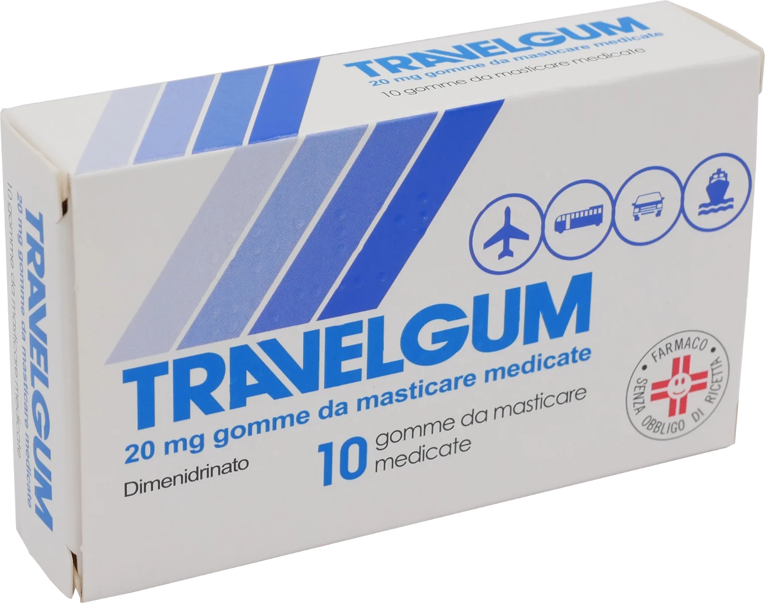 Travelgum 10 Gomme Da Masticare 20 Mg