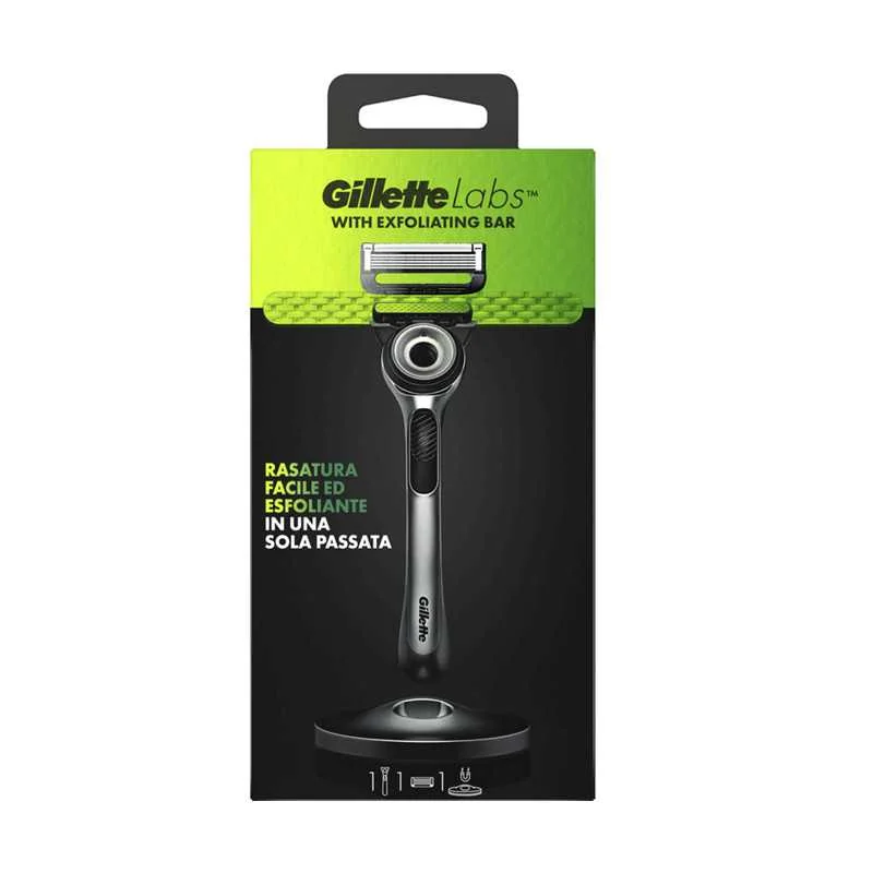 Gillette Labs Manico+Lama 1 Pz Rasoio per Cura della Barba Uomo