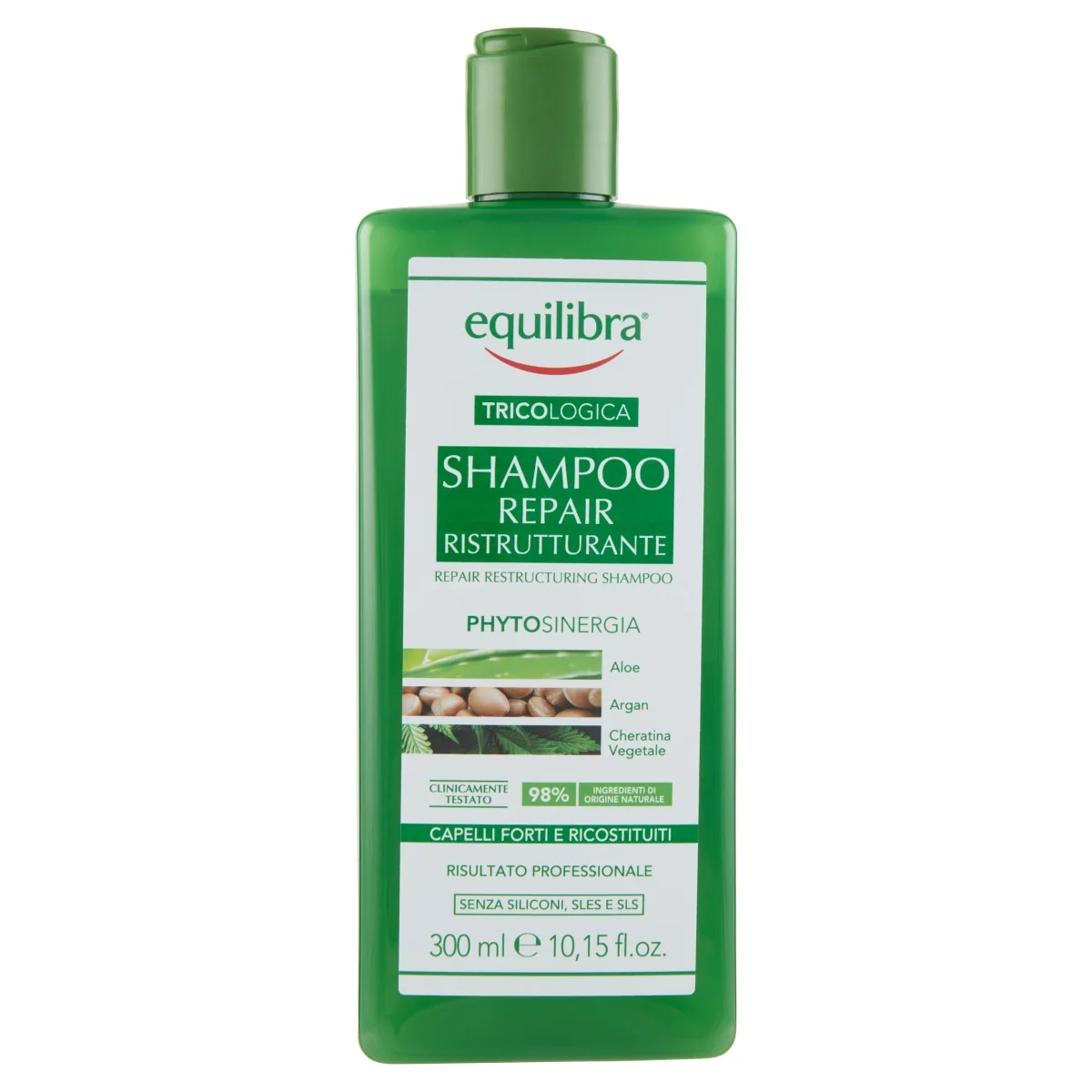 Equilibra Tricol Shampoo Repair 300 Ml per Capelli Danneggiati
