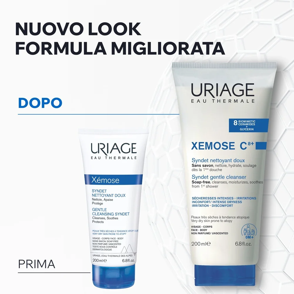 Uriage Xèmose Syndet Detergente Delicato Pelle Secca 200 ml Pelle a Tendenza Atopica