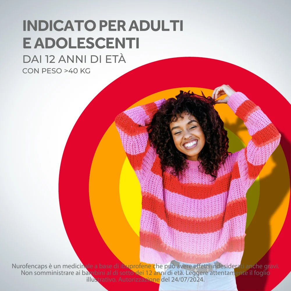 Nurofencaps 400 mg Molli Per Mal di Testa Dolori Ai Denti e Muscolari 10 Capsule Ibuprofene