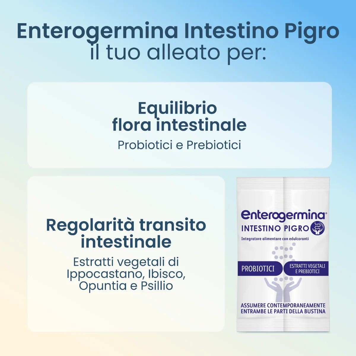 Enterogermina Intestino Pigro Integratore Regolarità del Transito Intestinale 10 Bustine