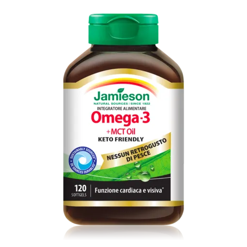 JAMIESON OMEGA 3 + MCT OIL 120 SOFTGELS