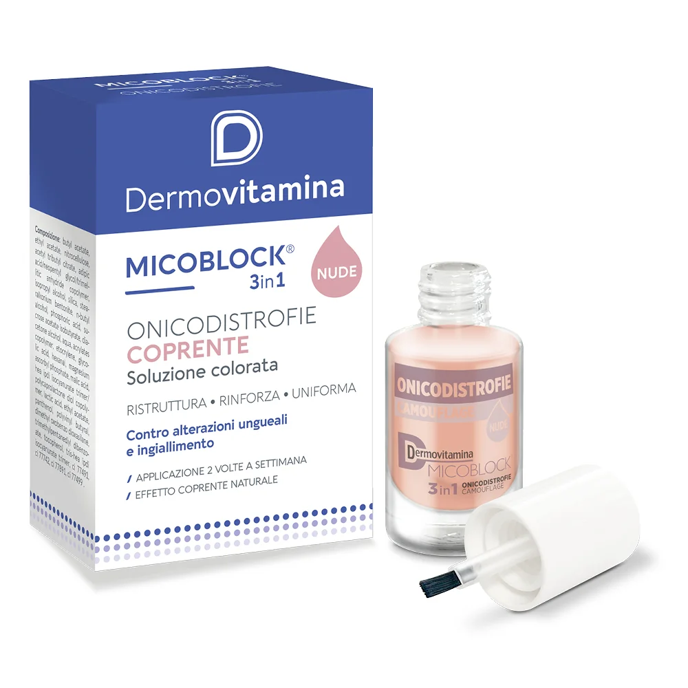 Dermovitamina Micoblock 3 In 1 Onicodistrofie Camouflage 8 ml Alterazioni Ungueali