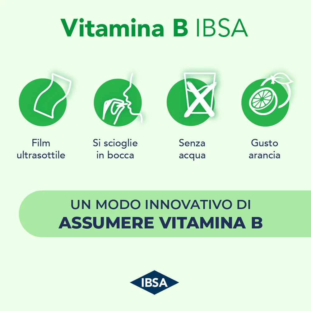 Vitamina B Ibsa 3Film Orali Senza Glutine