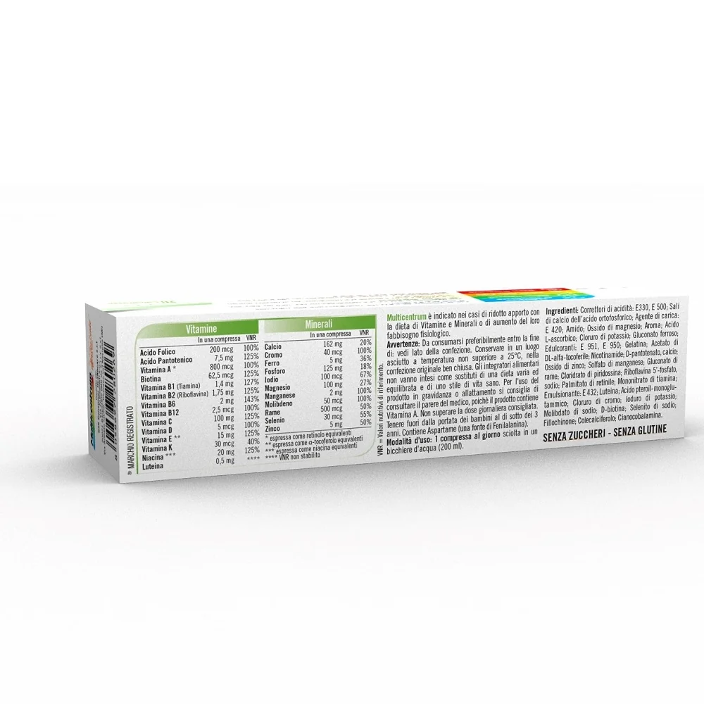Multicentrum Effervescente Integratore Multivitaminico Multiminerale 20 Compresse Vitamine