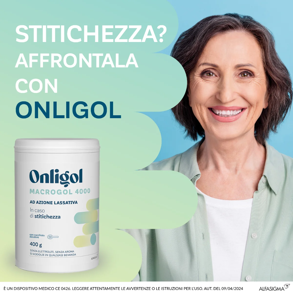 Onligol Polvere 400g Adulti Azione Lassativa