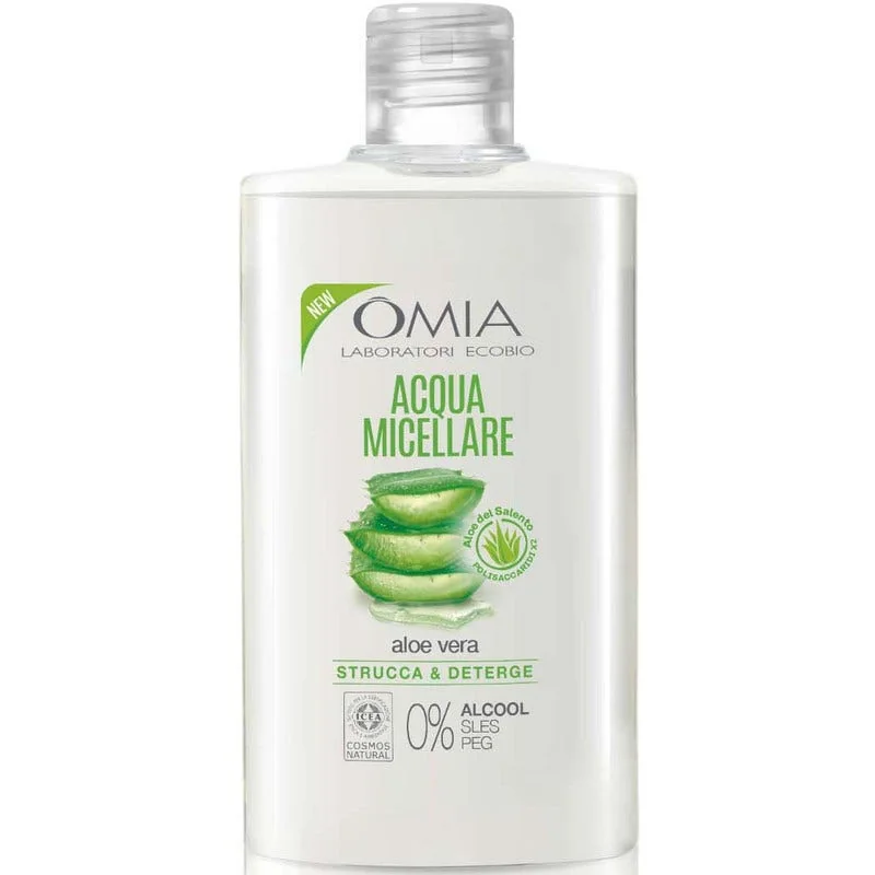 Omia Skincare Acqua Micellare Struccante e Detergente con Aloe del Salento 400 ml