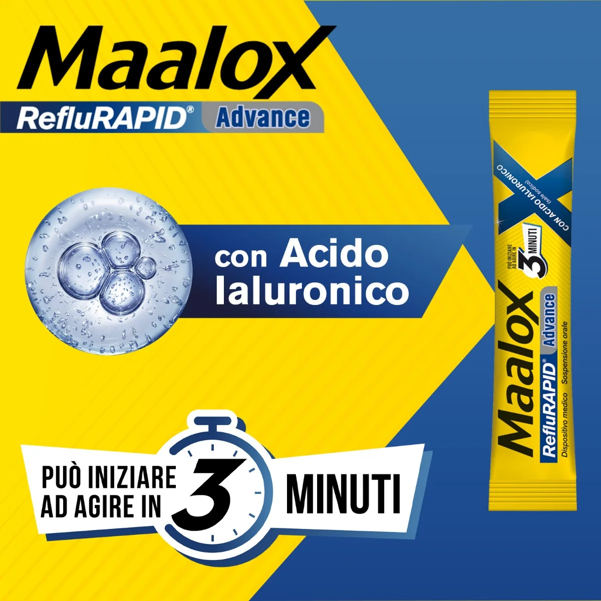Maalox Reflurapid Advance 20 Bustine Da 10 Ml