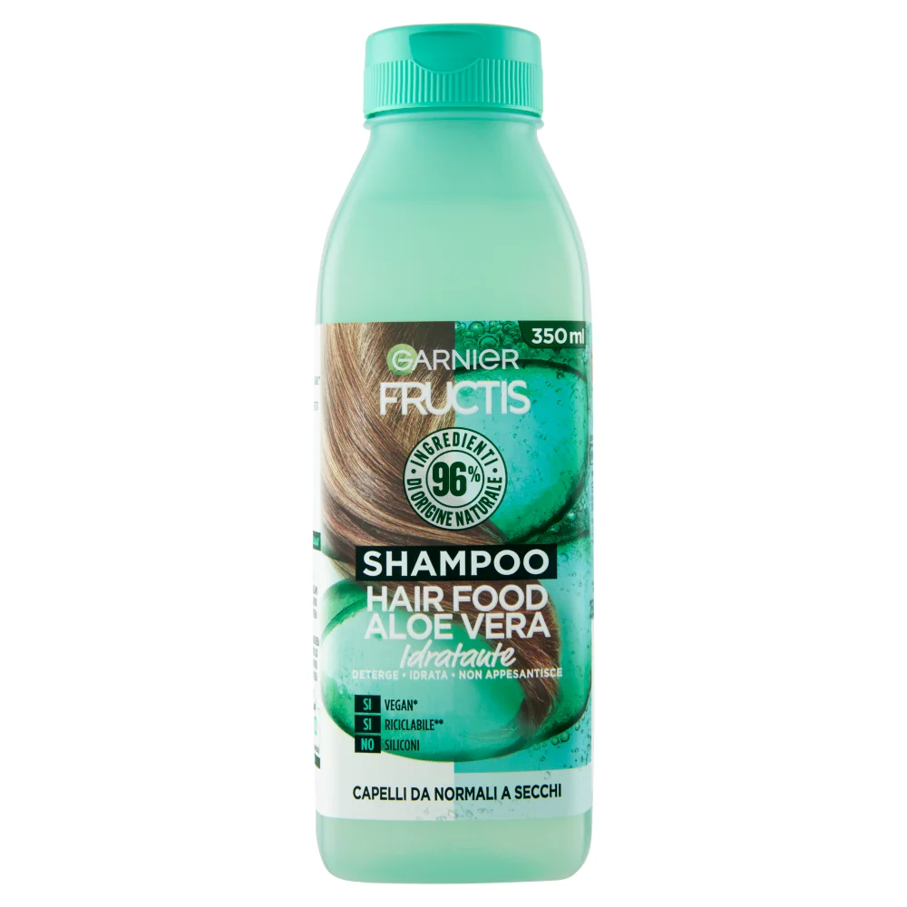 Garnier Fructis Hair Food Shampoo Aloe Idratante 350 ml Capelli da normali a secchi