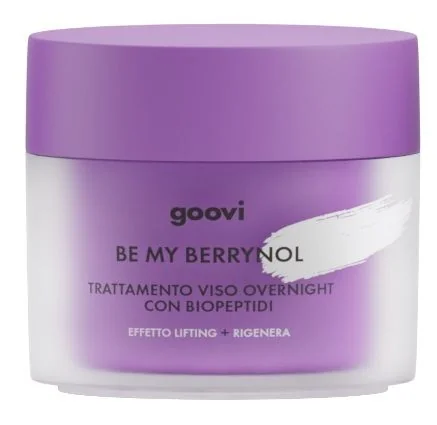 Goovi Be My Berrynol - Trattamento Viso Overnight con Biopeptidi 50ml Effetti Lifting