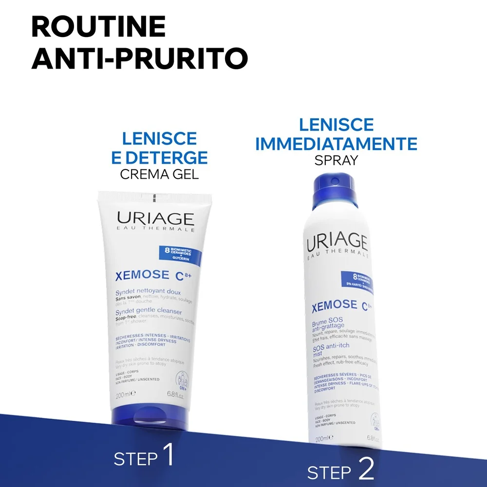 Uriage Xèmose Spray SOS Antiprurito 200 ml Ipoallergenico