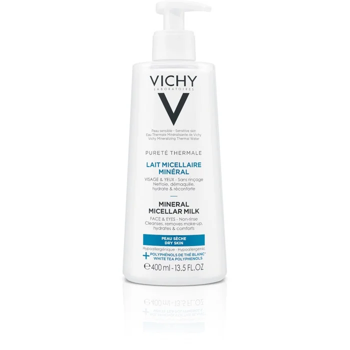 Vichy Puretè Thermale Latte Detergente Micellare Minerale Pelle Secca 400 ml