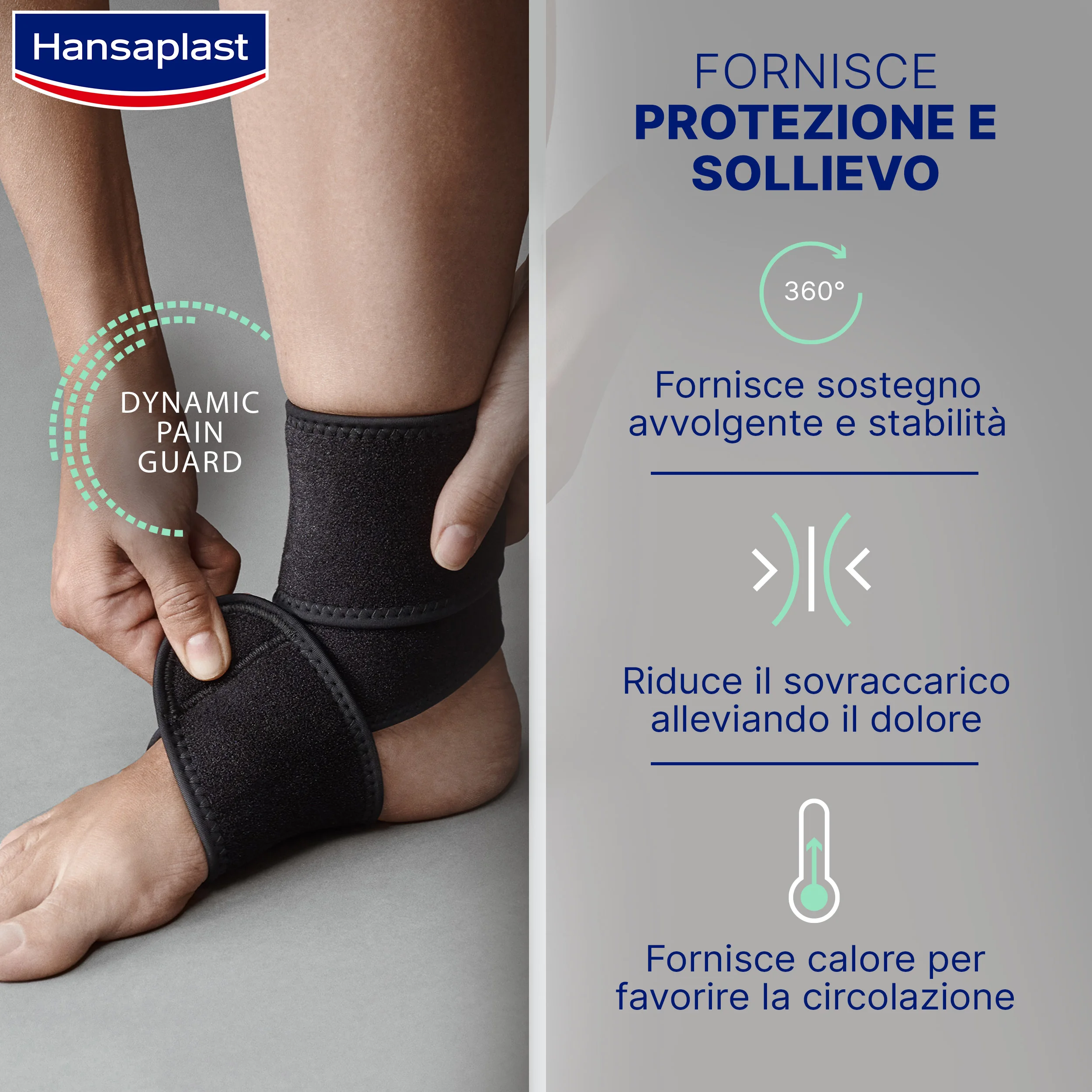 Hp Protective Sup Caviglia Supporto in Nylin