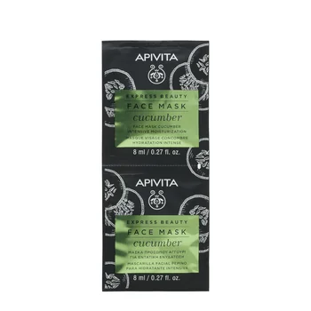 Apivita Express Cucumber 2 X 8 Ml Maschera Viso Idratante