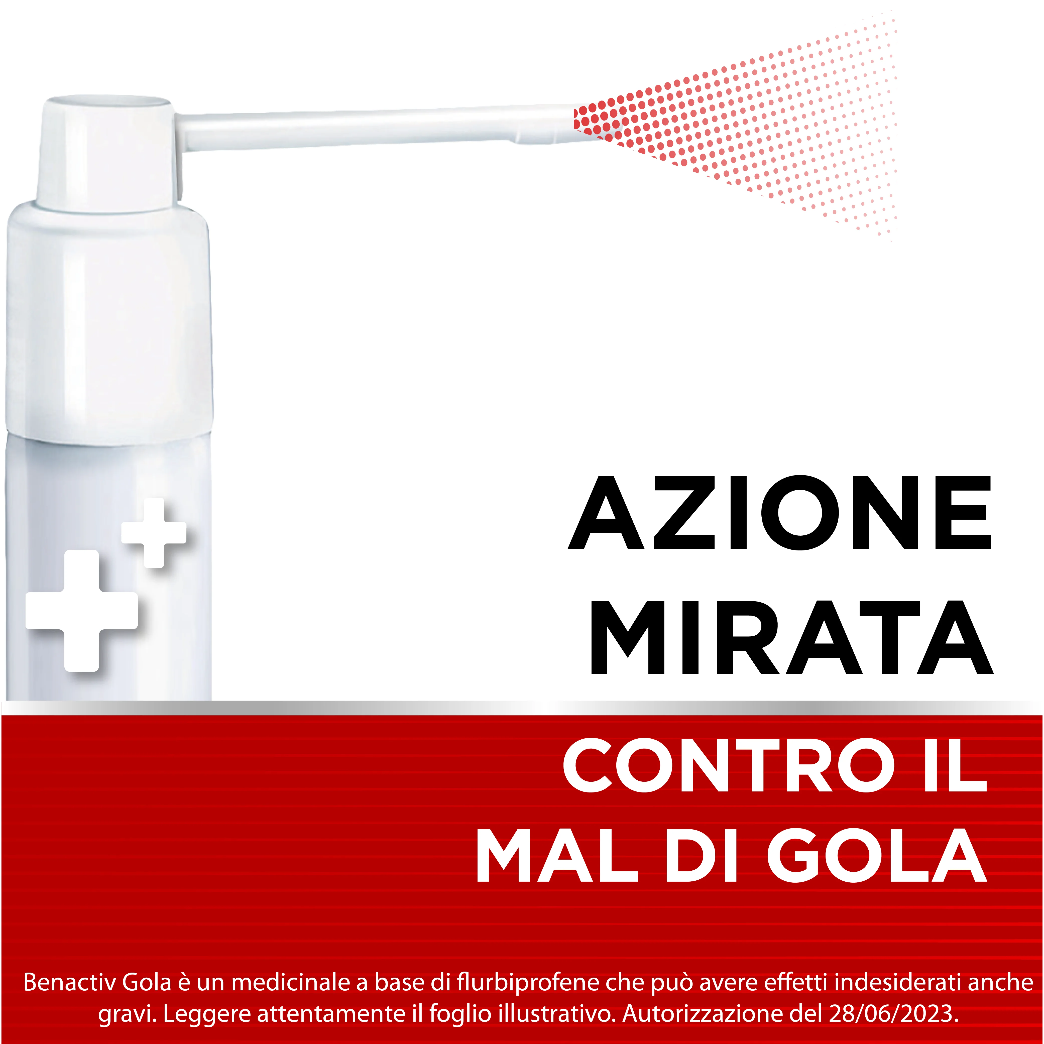 Benactiv Gola Spray Per Mucosa Orale 2,5 mg/ml Flurbiprofene 15 ml Flurbiprofene