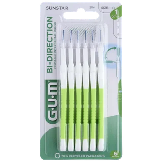 Gum Bi-Direction Ultrafine2114 6 Pezzi Scovolini Dentali Ultra fini