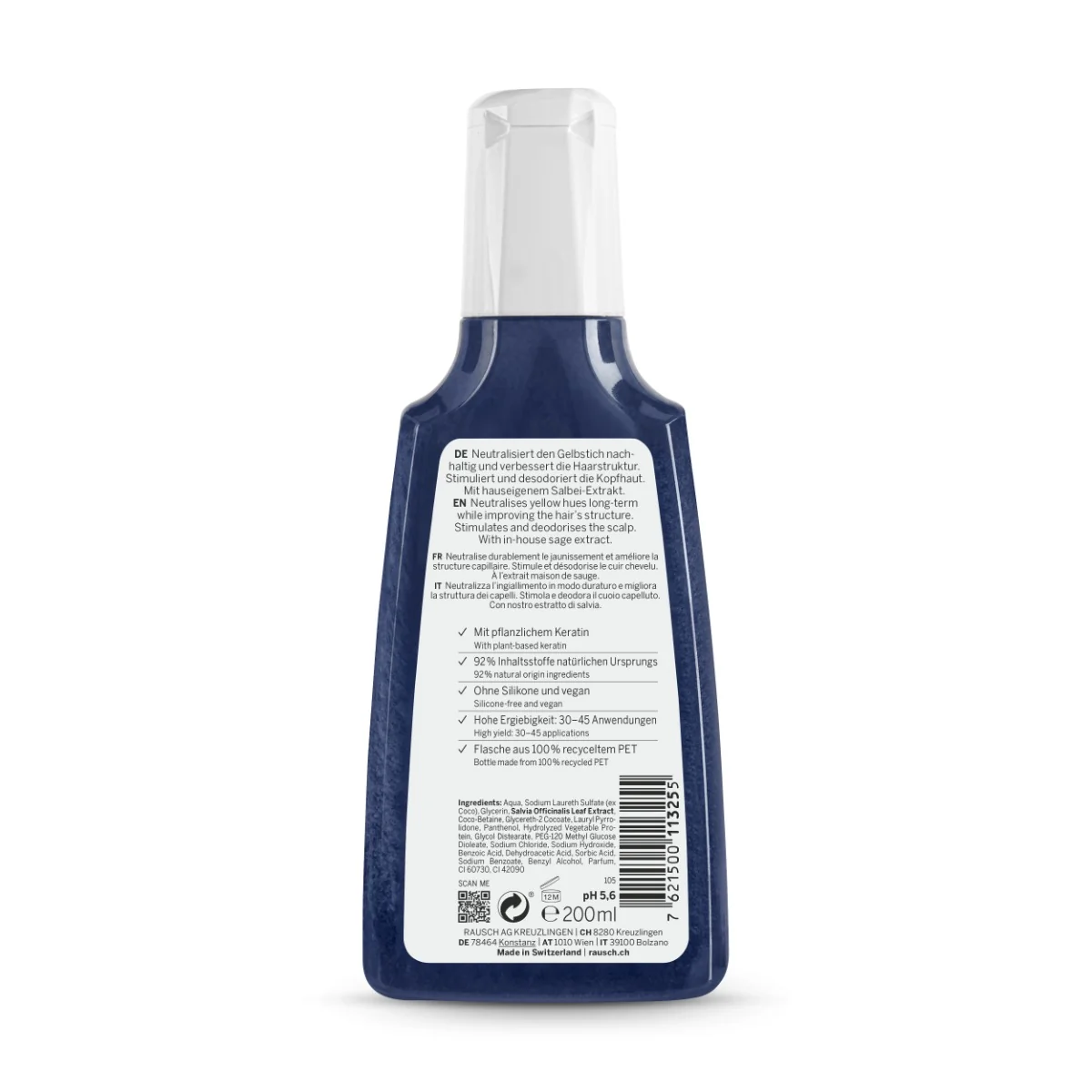 Rausch Shampoo Lucentezza Argentea Alla Salvia 200 Ml