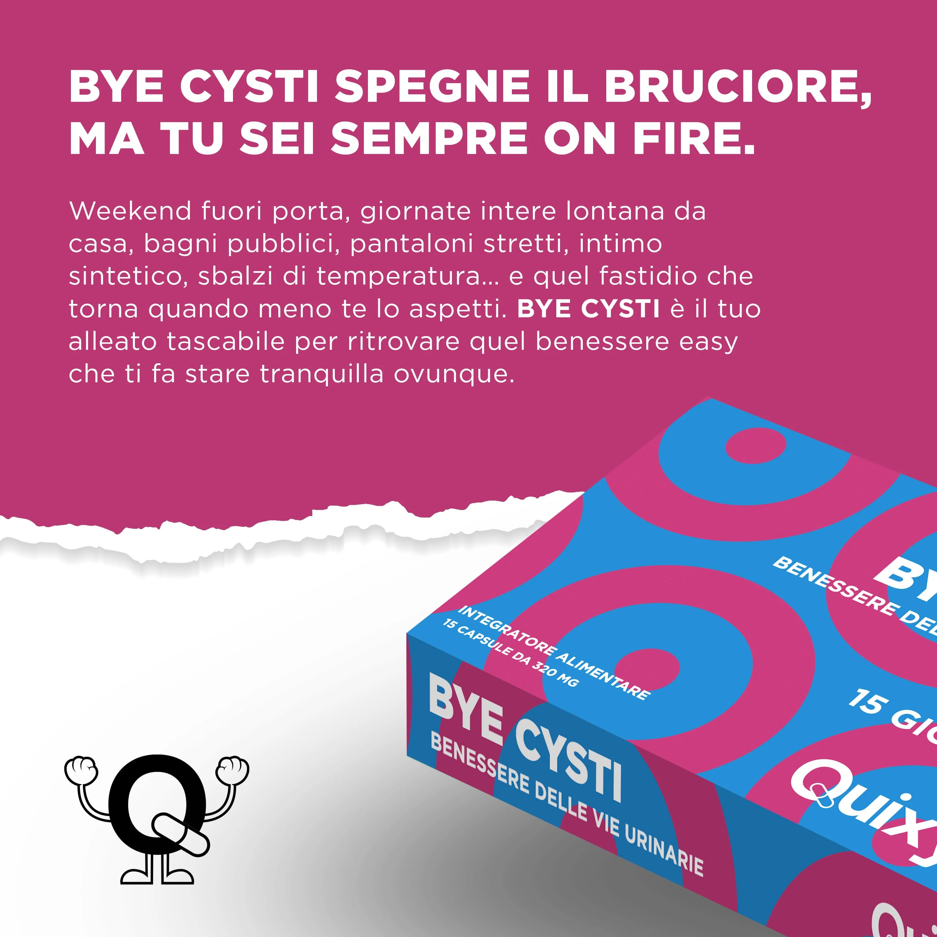 Ec Quixy Bye Cisty 15Cps Benessere Vie Urinarie