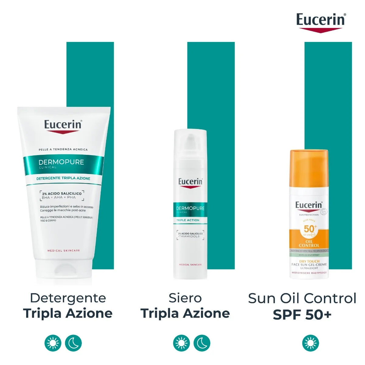 Dermopure Clinical Detergente Tripla Azione 150 ml Pelle Grassa a Tendenza Acneica