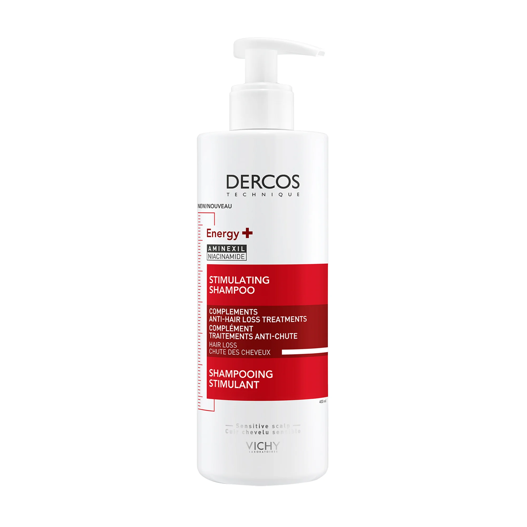 Vichy Dercos Shampoo Energy+ 400 Ml Trattamento Rivitalizzante per capelli più forti